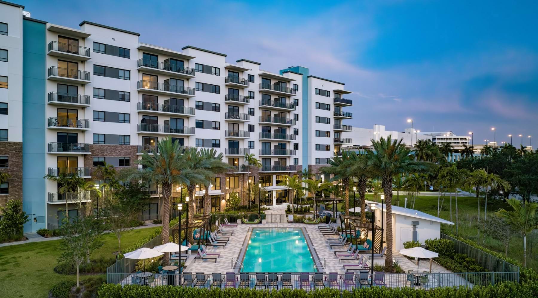 Pool with landscaping