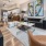 living room with center table and art on the wall