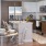 Kitchen and living area with dining room table