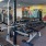 indoor gym with exercise equipment